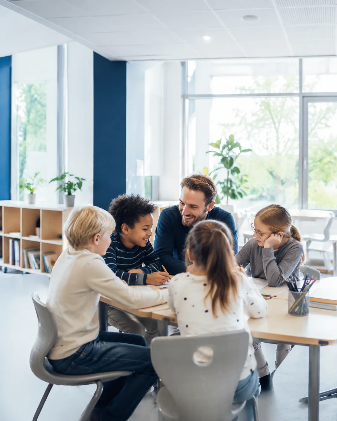 Schimmelbestendige coating voor scholen in een fris klaslokaal