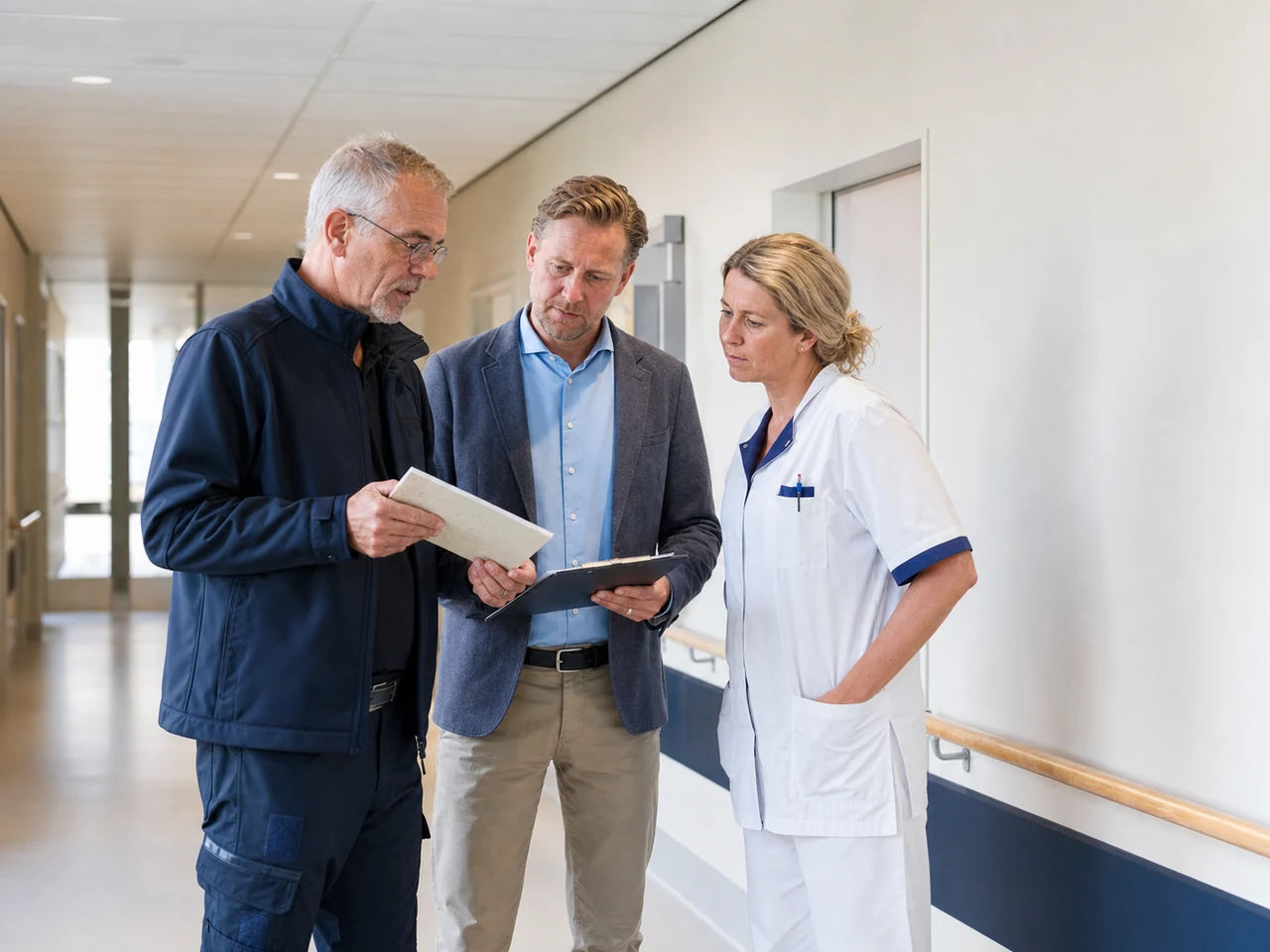 Technisch advies over bacteriebestendige wandafwerking voor de zorg
