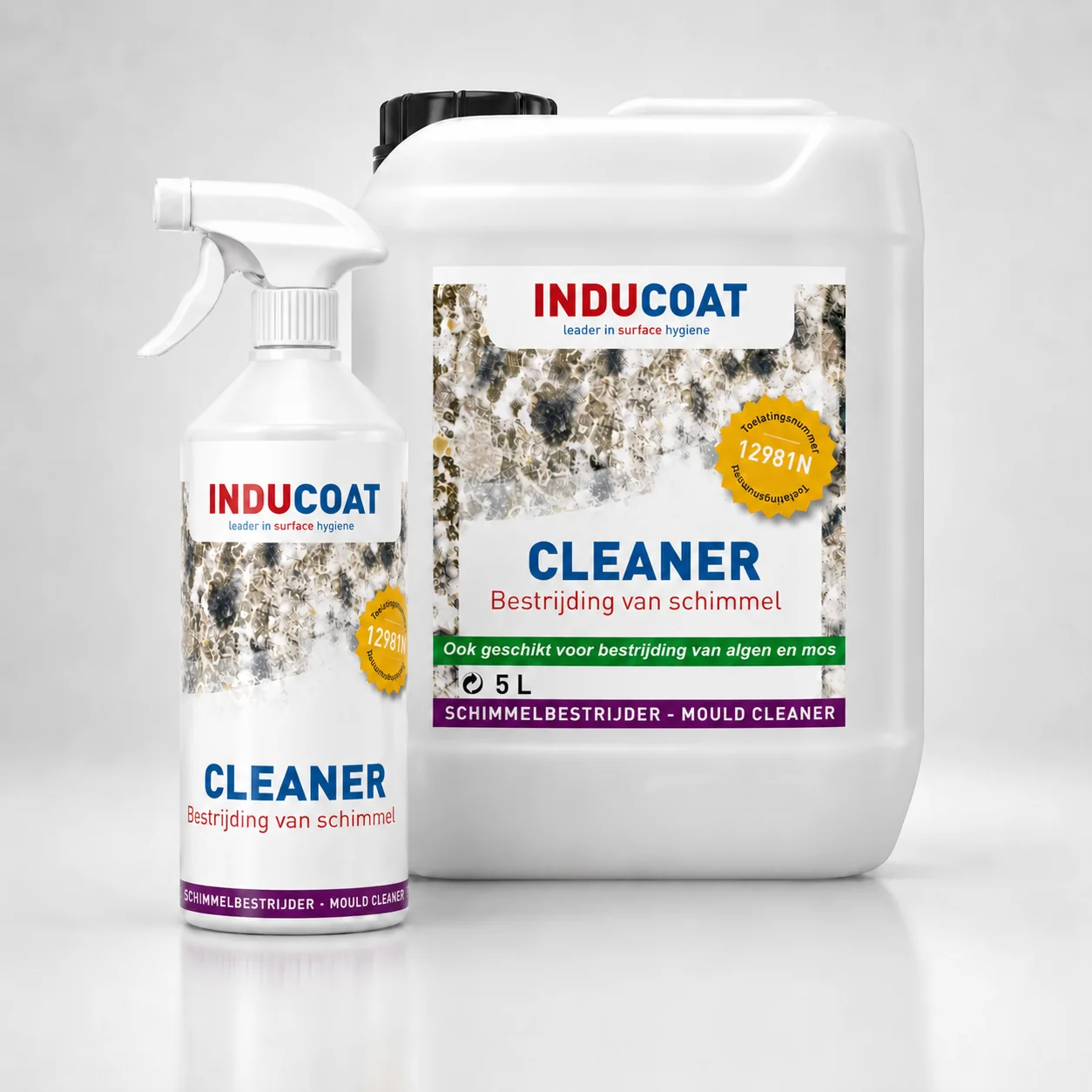 Inducoat Cleaner schimmelbestrijder met toelatingsnummer 12981N